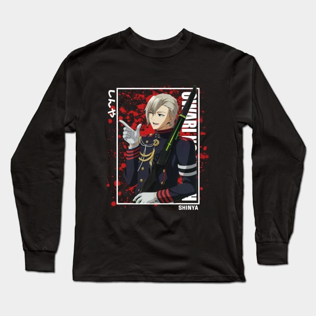 Shinya Hīragi - Owari no Seraph Long Sleeve T-Shirt by Otaku Emporium